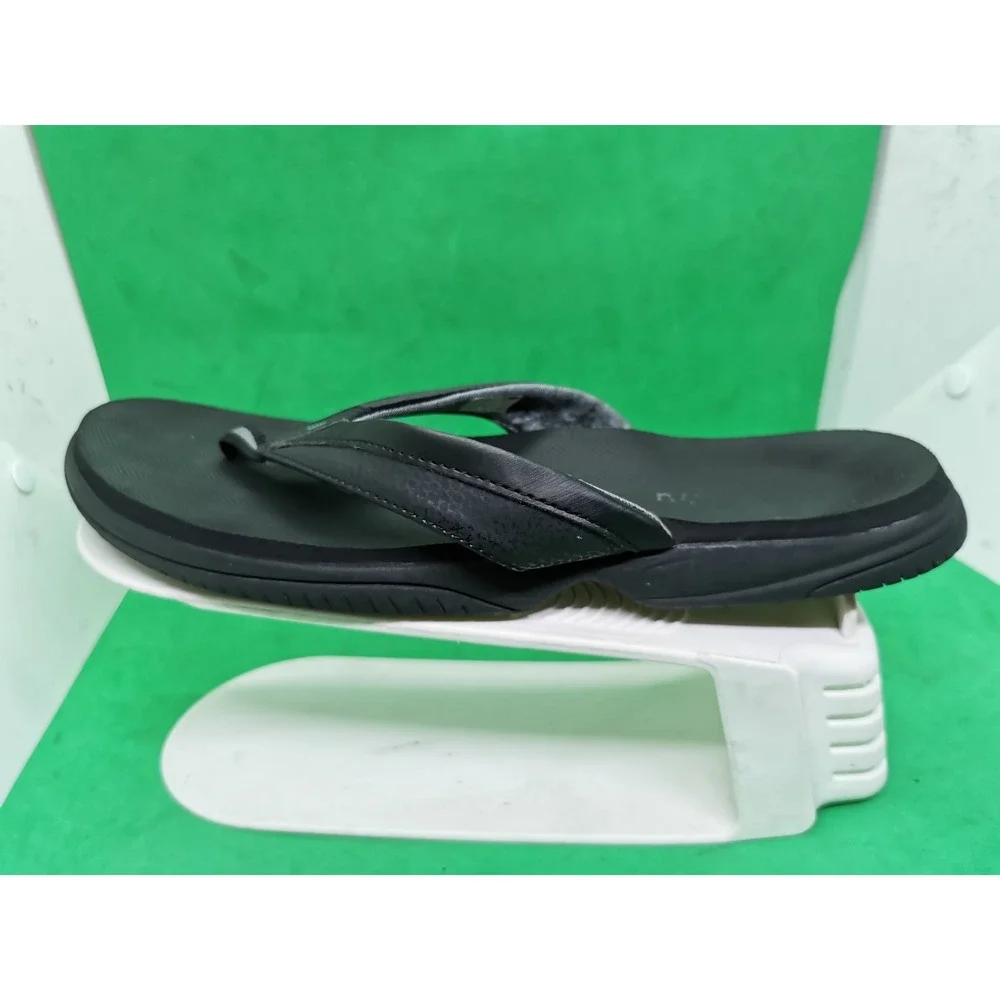 New Balance Womens W6090BK Flip Flop Thongs Comfort Black Size 11